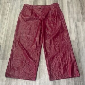 Forever 21 Red Wide Leg Pants